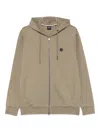 Hugo Boss Logo-patch Sweatshirt In Brown