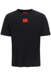 Hugo Boss Diragolino Coordinating Contrast Box Logo T-shirt In Black