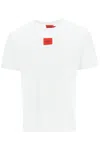Hugo Boss Logo-patch Regular-fit Cotton-jersey T-shirt In White (white)