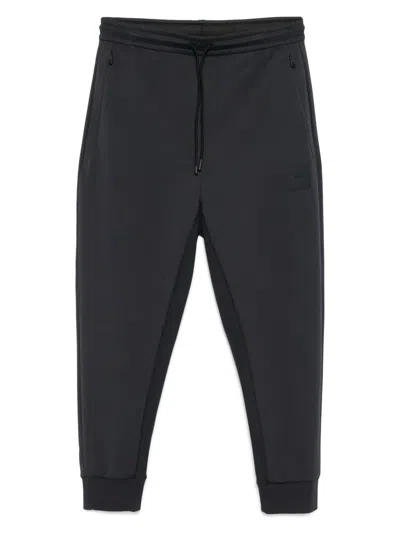 Hugo Boss Logo-patch Track Pants In Blue