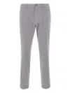 Hugo Boss Logo-patch Welt-pocket Trousers In Gray