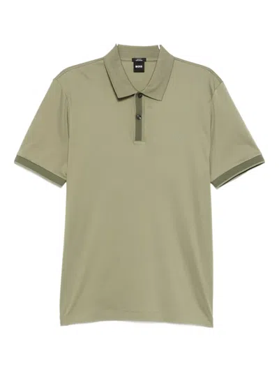 HUGO BOSS LOGO-PATCHED POLO SHIRT