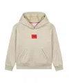 Hugo Boss Logo Pattern Hoodie In Nude