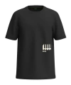 Hugo Boss Logo Pattern T-shirt In Black