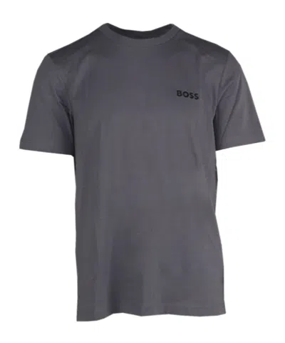 Hugo Boss Logo Pattern T-shirt In Black