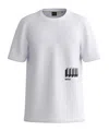 Hugo Boss Logo Pattern T-shirt In White