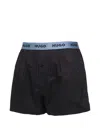Hugo Boss Logo Patterned Boxer 3-pack In Blue