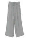 Hugo Boss Logo-patterned Drawstring Trousers In Gray