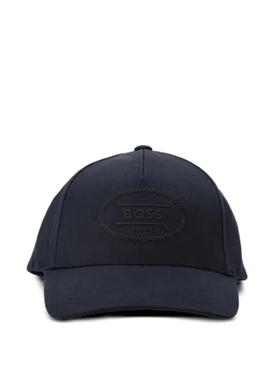 Hugo Boss Logo-plaque Baseball Cap In Blue