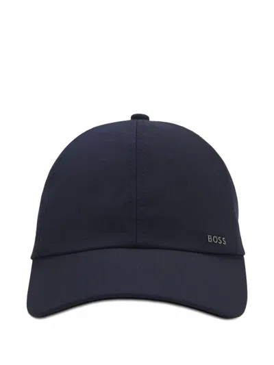 Hugo Boss Logo-plaque Baseball Cap In Blue