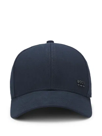 Hugo Boss Logo-plaque Baseball Cap In Blue
