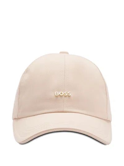 Hugo Boss Logo-plaque Baseball Hat In Pink