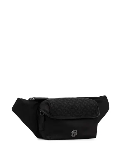 Hugo Boss Logo-plaque Belt Bag In Black