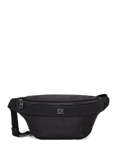 Hugo Boss Logo-plaque Belt Bag In Black