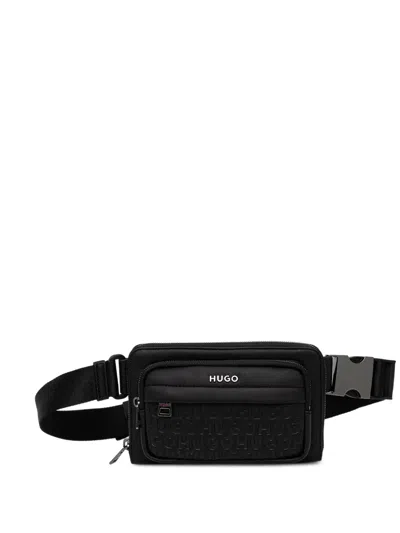 Hugo Boss Logo-plaque Belt Bag In Black