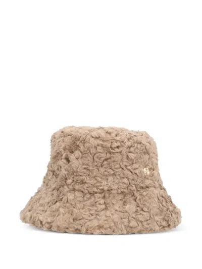 HUGO BOSS LOGO-PLAQUE BUCKET HAT