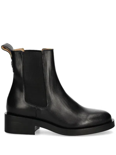 HUGO BOSS LOGO-PLAQUE CHELSEA BOOTS