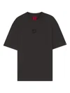 Hugo Boss X Rb T-shirt With Bull-graphic Logo Patch In Black