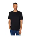 Hugo Boss Logo-plaque Crew-neck T-shirt In Black