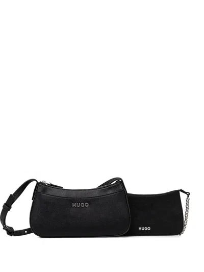 Hugo Boss Logo-plaque Cross Body Bag In Black