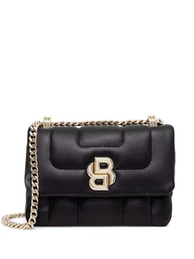 Hugo Boss Logo-plaque Crossbody Bag In 黑色