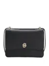 Hugo Boss Leather Crossbody Bag With Double B Monogram Trim In Black