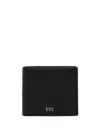 HUGO BOSS LOGO-PLAQUE LEATHER WALLET