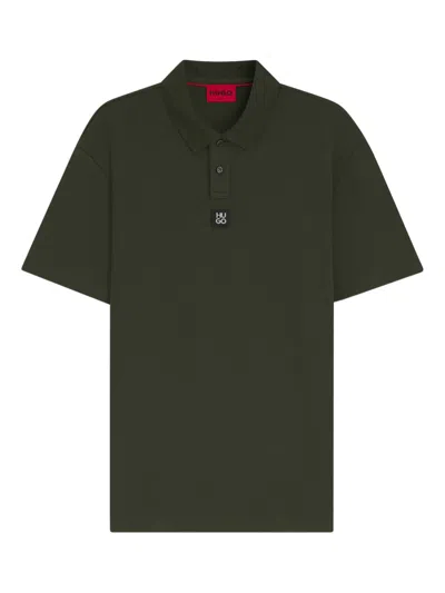 HUGO BOSS LOGO-PLAQUE POLO SHIRT