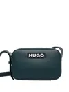 Hugo Boss Logo Plaque Satchel In Green