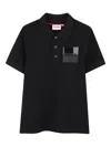 Hugo Boss Logo-plaque Short-sleeve Polo Shirt In Black