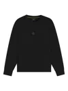 Hugo Boss Logo-plaque Sweatshirt In Black