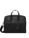 Hugo Boss Logo-plaque Top-handle Briefcase In Black