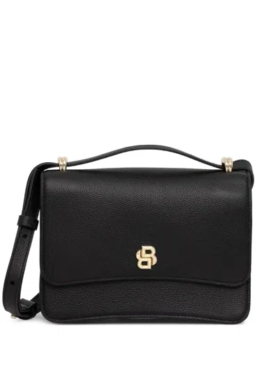Hugo Boss Logo-plaque Top-handle Satchel Bag In Black