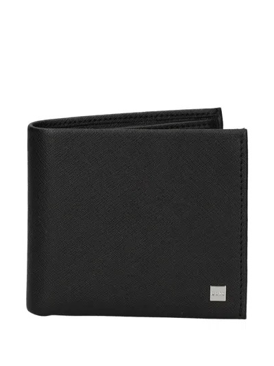 Hugo Boss Logo-plaque Wallet In Black