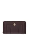 Hugo Boss Logo-plaque Wallet In Brown