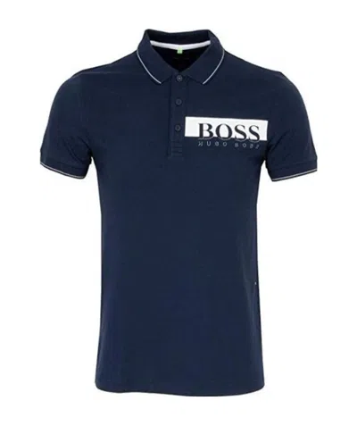 Hugo Boss Logo Polo Shirt In Black