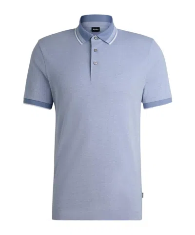 HUGO BOSS LOGO-EMBROIDERED POLO SHIRT