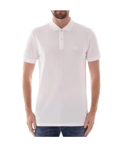 Hugo Boss Logo Polo Shirt In White
