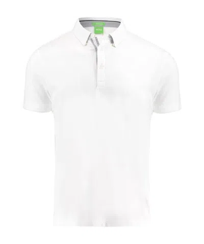 Hugo Boss Logo Polo Shirt In White