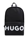 Hugo Boss Logo-print Backpack In 黑色
