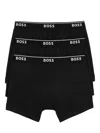 Hugo Boss Logo-print Boxers (pack Of Three) In 黑色