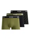 Hugo Boss Logo-print Boxers (pack Of Three)