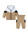 Hugo Boss Logo-print Cotton-blend Tracksuit In Multicolor