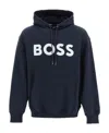 HUGO BOSS LOGO-PRINT COTTON HOODIE
