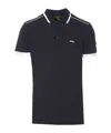 Hugo Boss Logo-print Cotton Polo Shirt In Black