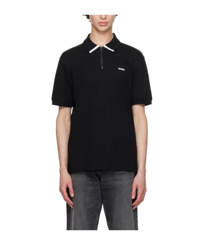 HUGO BOSS LOGO-PRINT COTTON POLO SHIRT