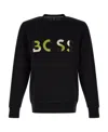Hugo Boss Logo-print Cotton Sweatshirt In Black