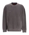 Shop Hugo Boss Logo-embroidered Faded Cotton Sweatshirt In Black