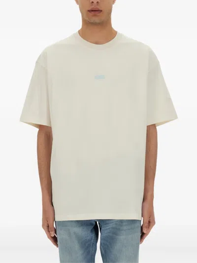 Hugo Boss Logo-print Cotton T-shirt In White