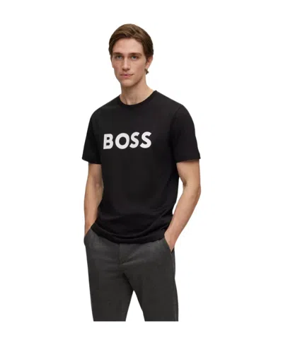 HUGO BOSS BOSS HUGO BOSS LOGO PRINTED CREWNECK T-SHIRT